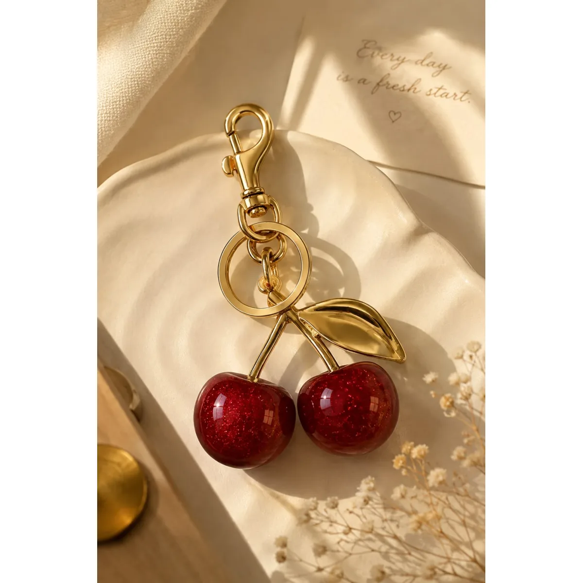 cherry keychain 